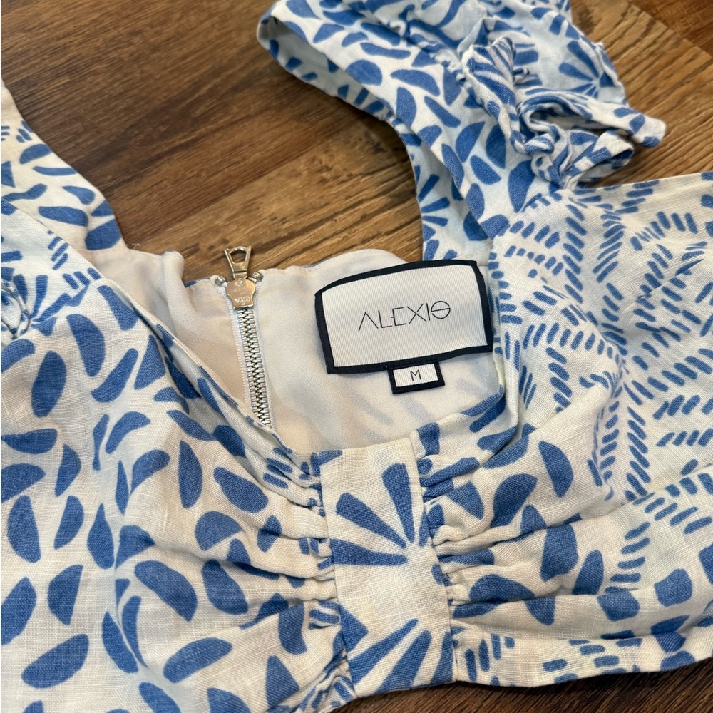ALEXIS | Intermix Verna Natural Linen Crop Top - Picture 4 of 7
